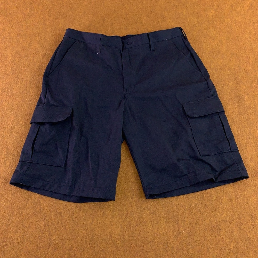 Red Kap Mens Size 36 x 12 navy Blue Cargo Work Shorts NWT